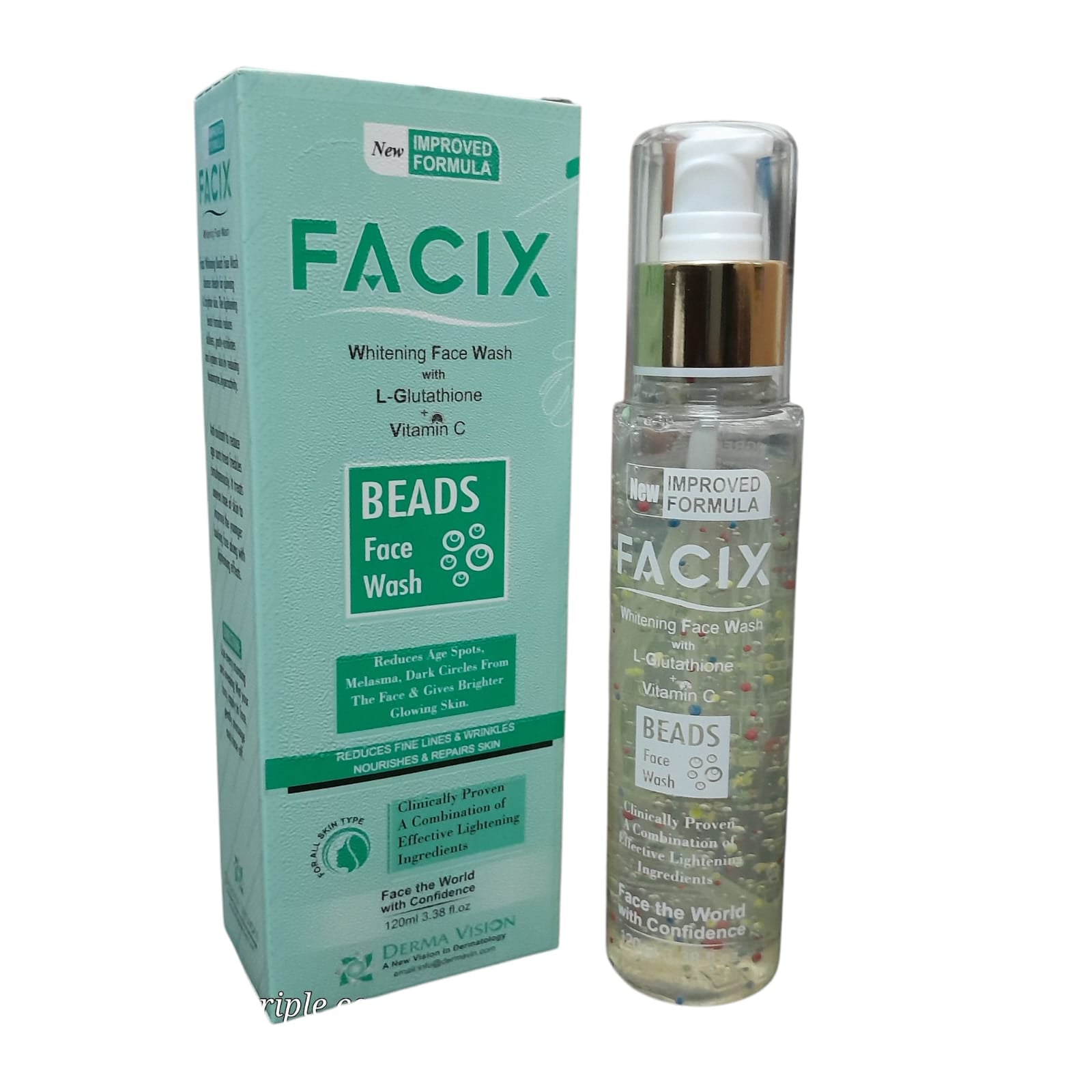l glutathione whitening cleanser Niacinamide, Facial Cleanser, 2.71 fl oz (80 ml) FACIX BEADS WHITENING FACE WASH