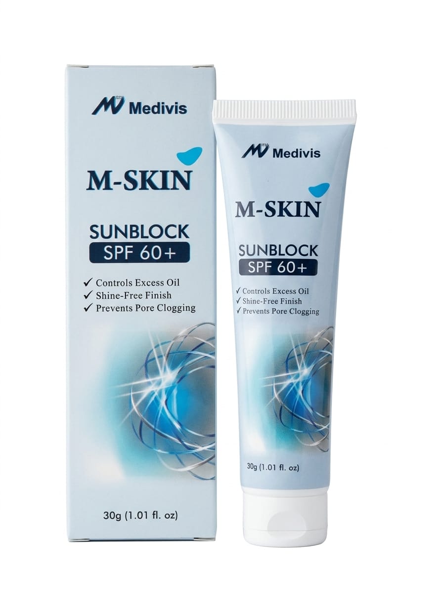 M-SKIN. SUNBLOCK. SEBUM CONTROL