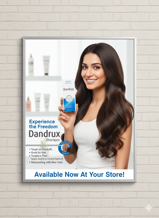 "Dandrux Anti-Dandruff & Moisturizing Shampoo- With Aloe Vera for Dry Scalp & Hair"