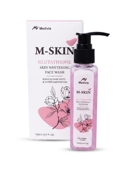 M-SKIN GLUTATHIONE WHITENING FACE WASH